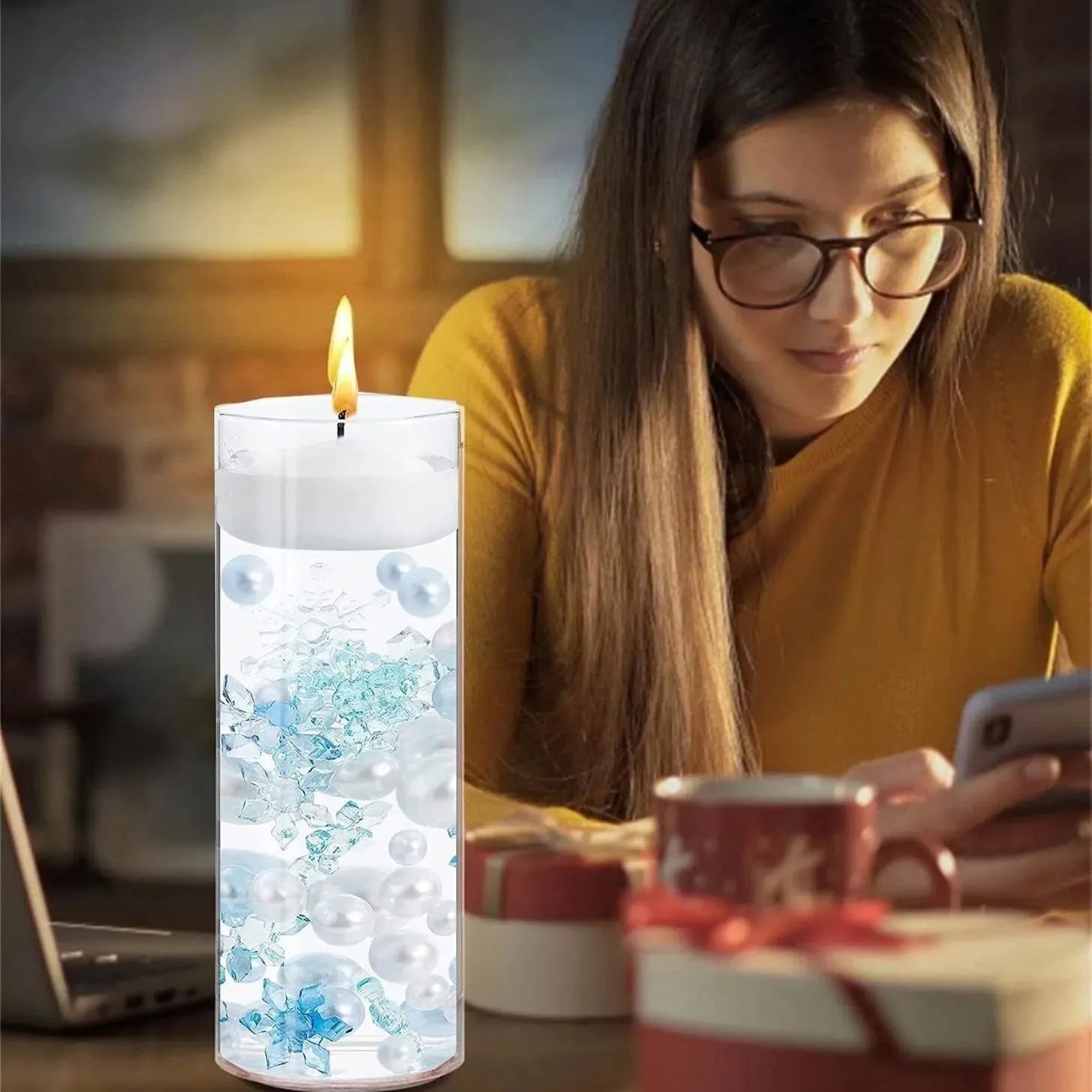 Christmas Vase Snowflake Angel Filler - Bellarte Enchanté Christmas Vase Snowflake Angel Filler